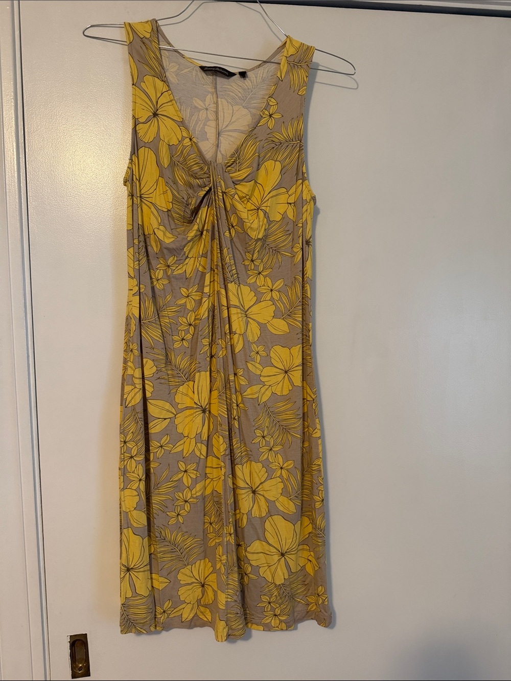 NWOT Tommy Bahama Yellow Floral Midi Dress
